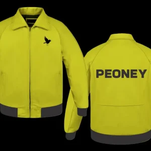 Luxe Skyline Leather Bomber by PEONEY
